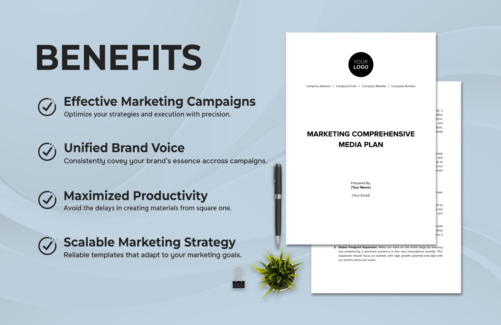 Marketing Comprehensive Media Plan Template 