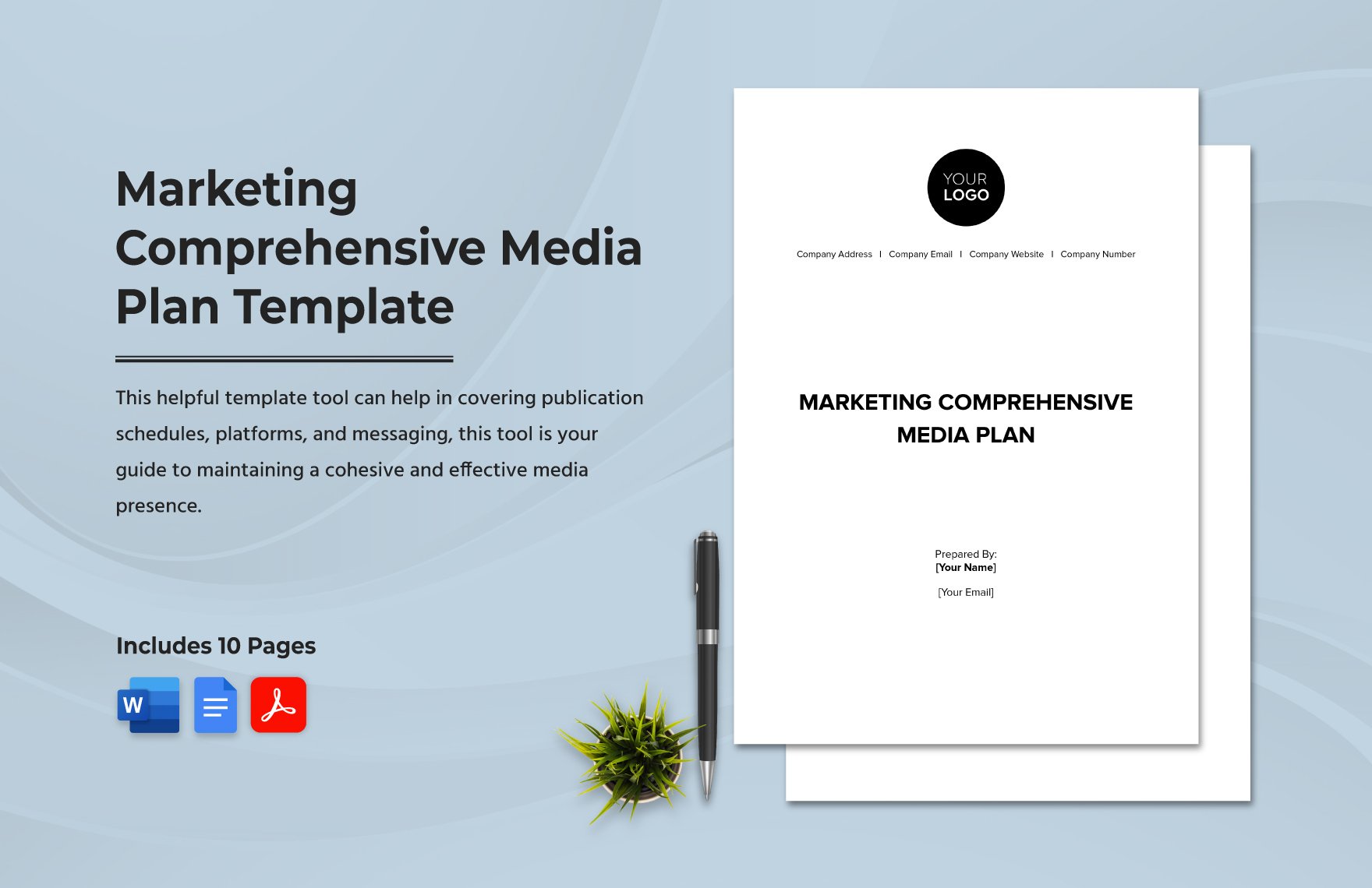Marketing Comprehensive Media Plan Template 