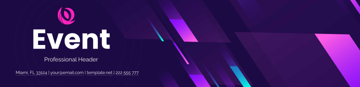 Free Event Professional Header Template