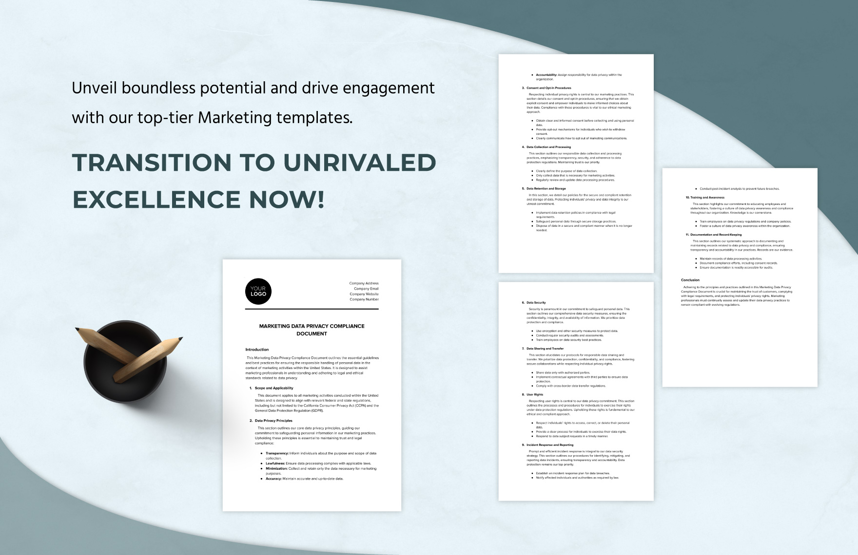 Marketing Data Privacy Compliance Document Template