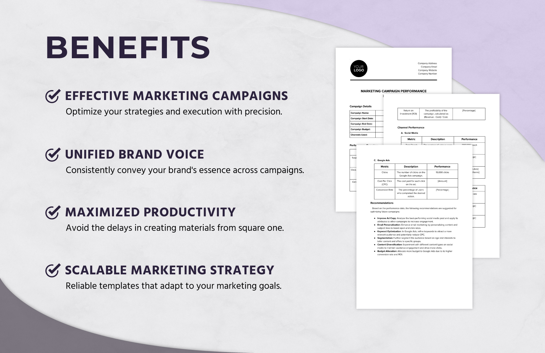 Marketing Campaign Performance Evaluation Template