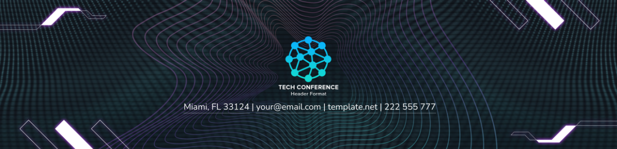 Tech Conference Header Format Template