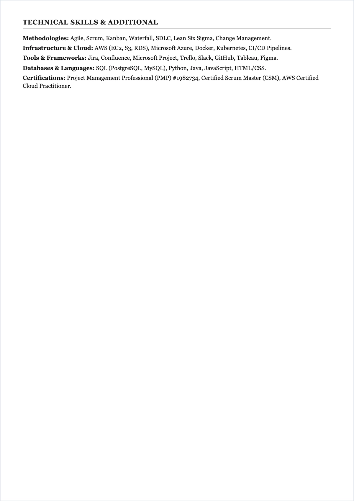 Free CV Professional ATS CV Template, AI CV Builder