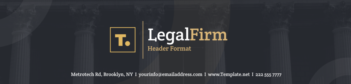 Legal Firm Professional Header