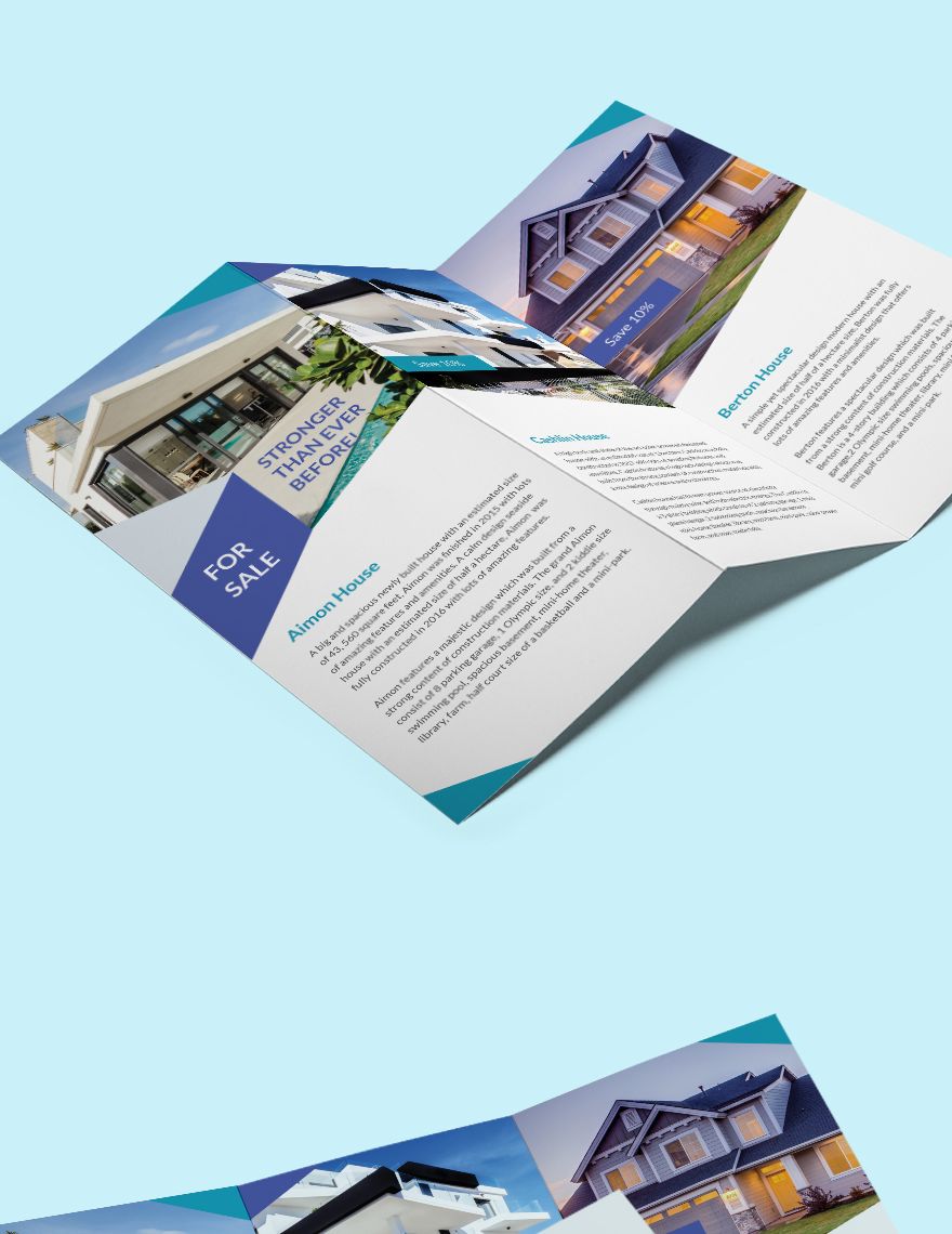 Business Landscape Tri-Fold Brochure Template
