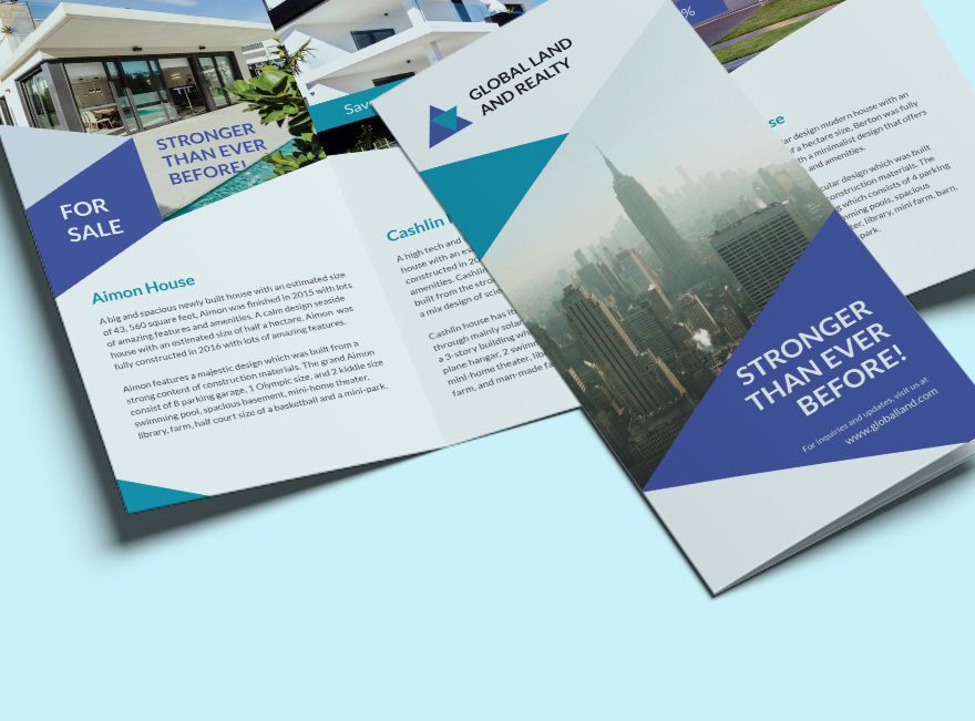 Business Landscape Trifold Brochure 