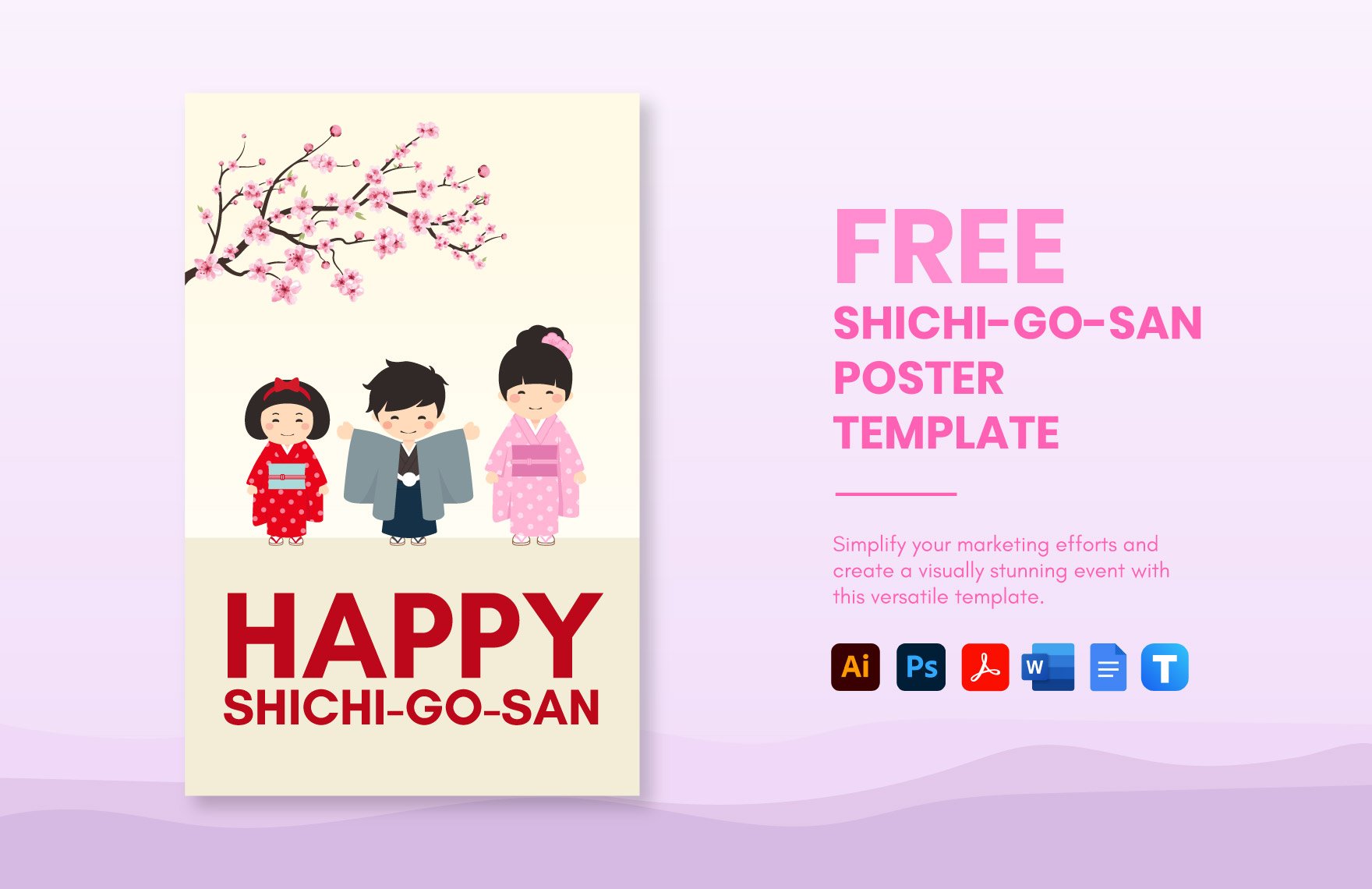 Shichi-Go-San Poster Template