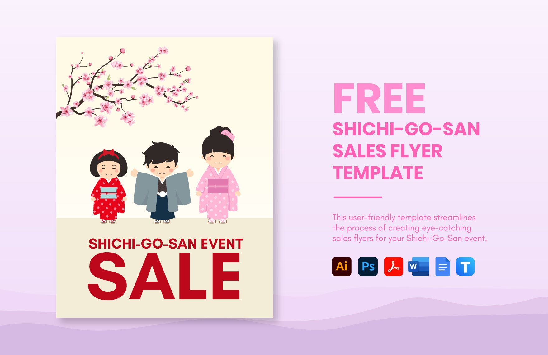 Shichi-Go-San Sales Flyer Template