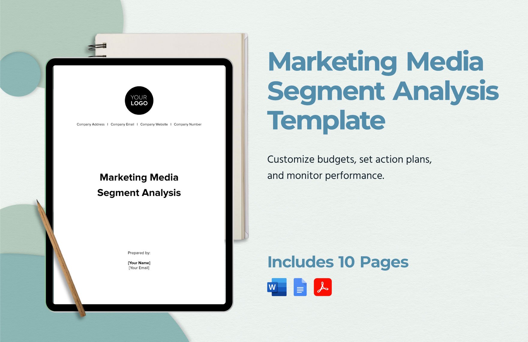 Marketing Media Segment Analysis Template in Word, Google Docs, PDF