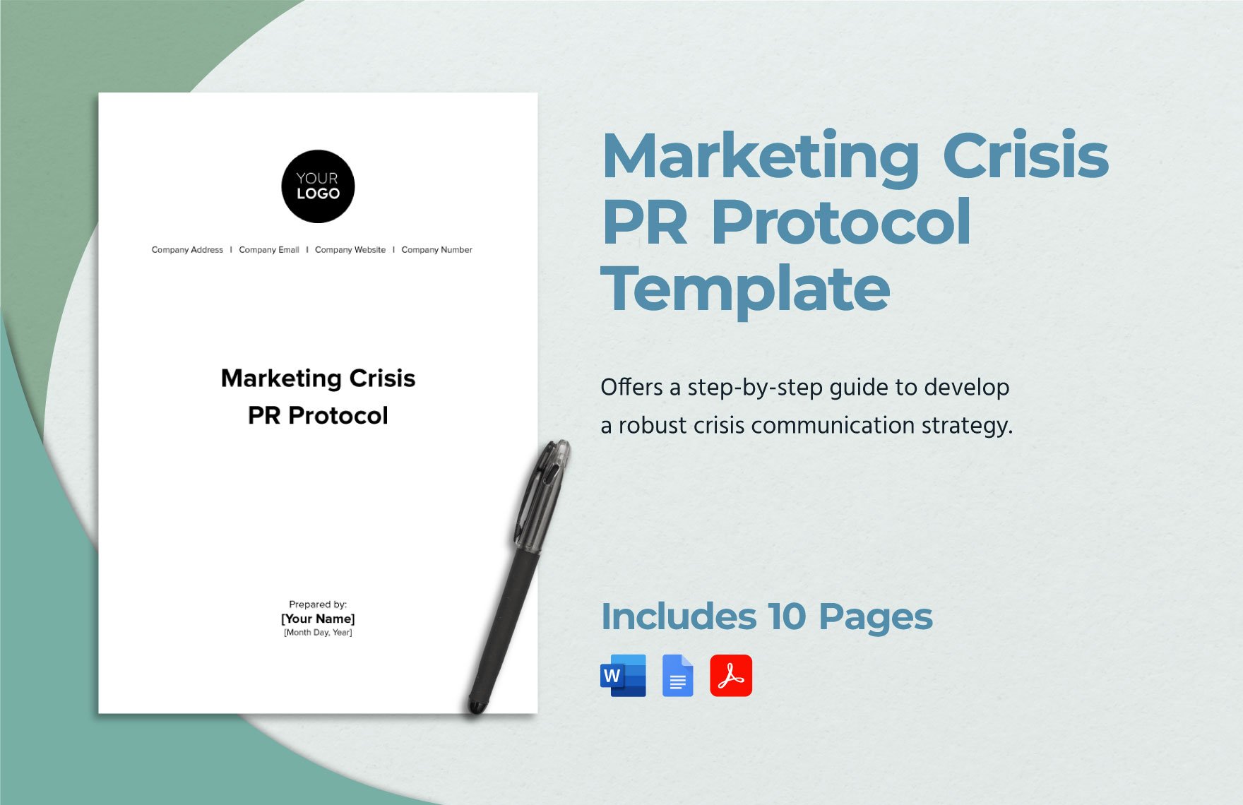 Marketing Crisis PR Protocol Template