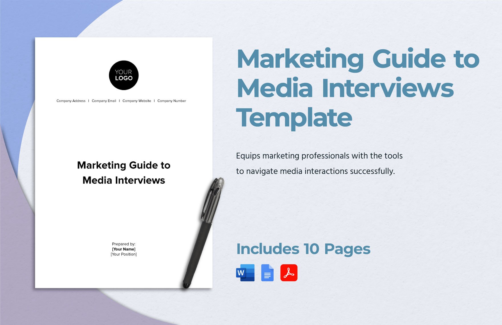 Marketing Guide to Media Interviews Template