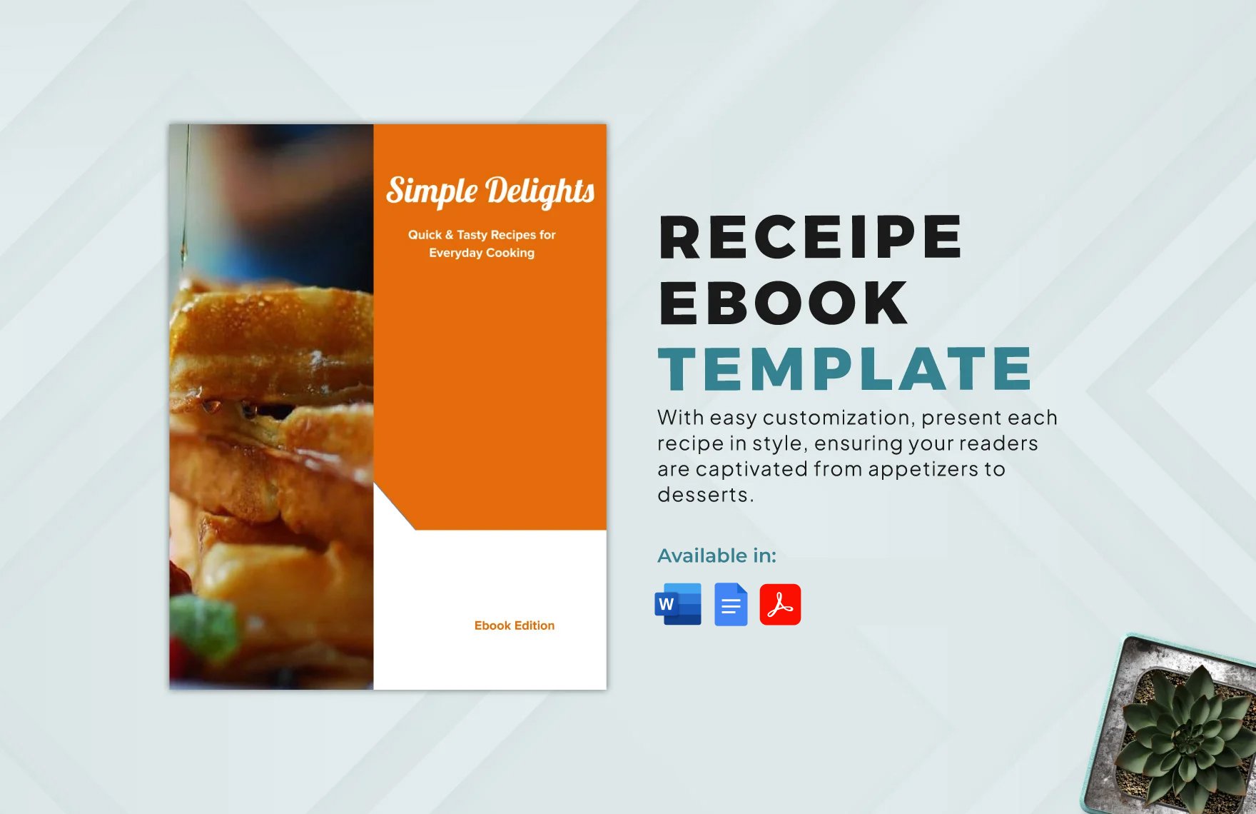 Recipe Ebook Template in Word, Google Docs, PDF