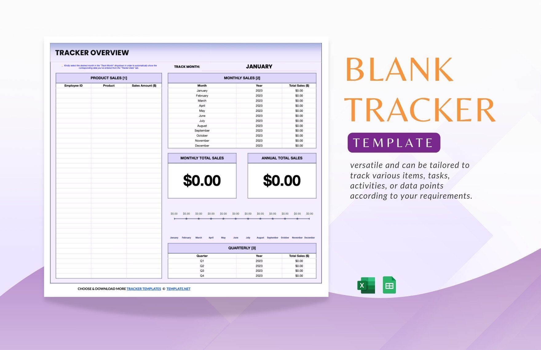 Free Blank Tracker Template in Excel, Google Sheets