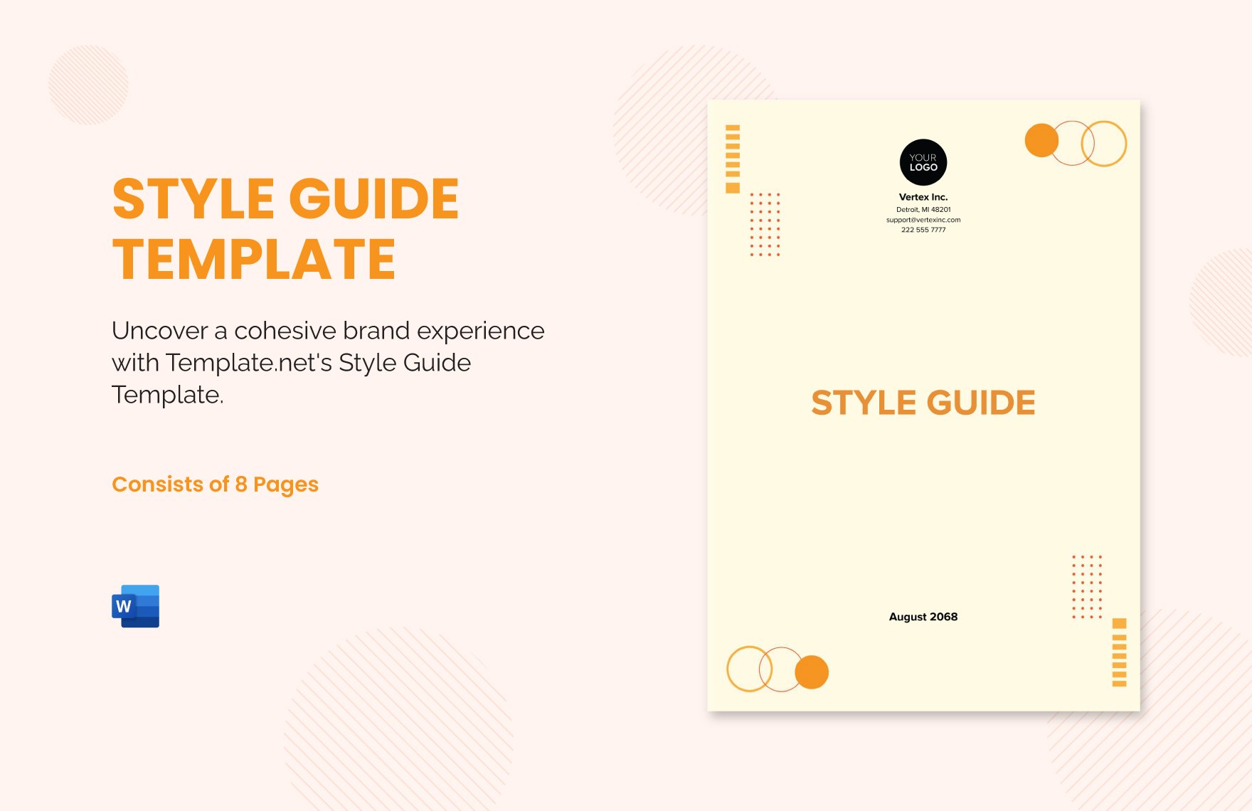 Free Style Guide Template in Word