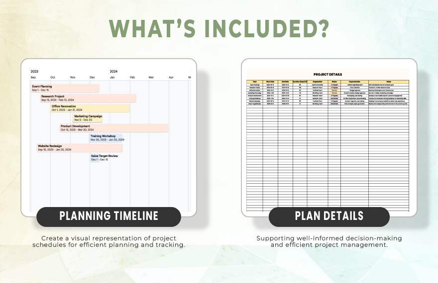 Planning Timeline Template