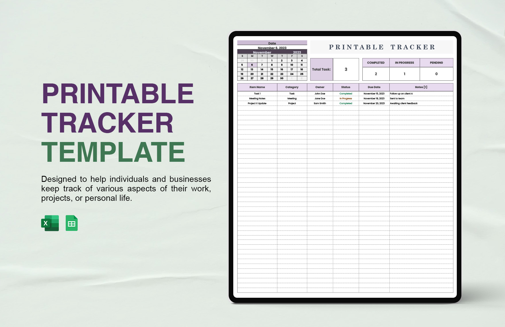 Tracker Templates In Google Sheets To Download