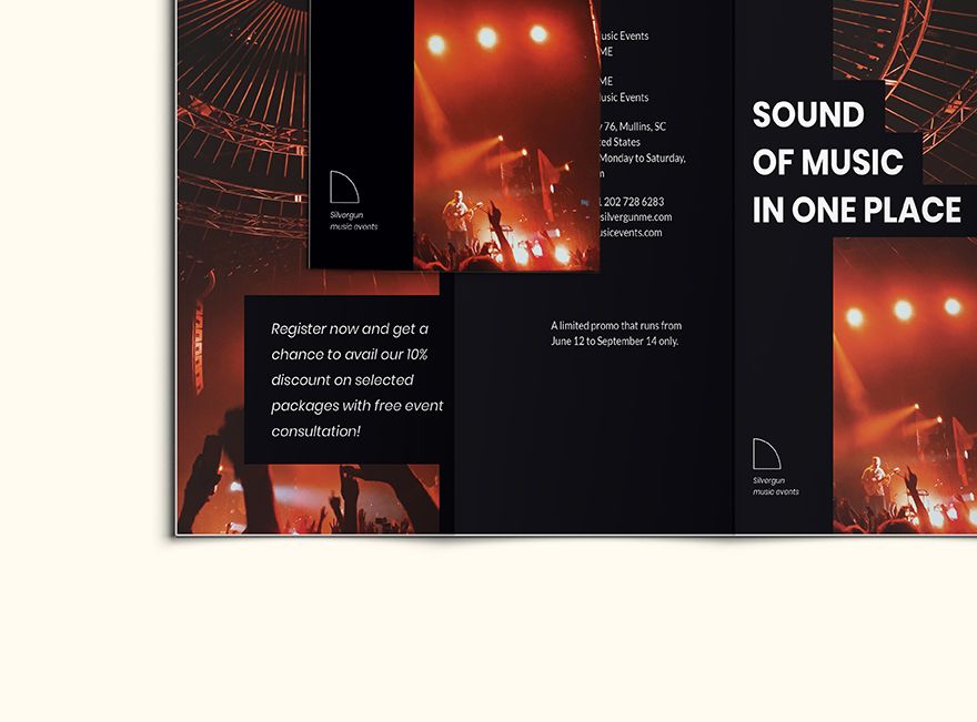 Music Event TriFold Brochure 