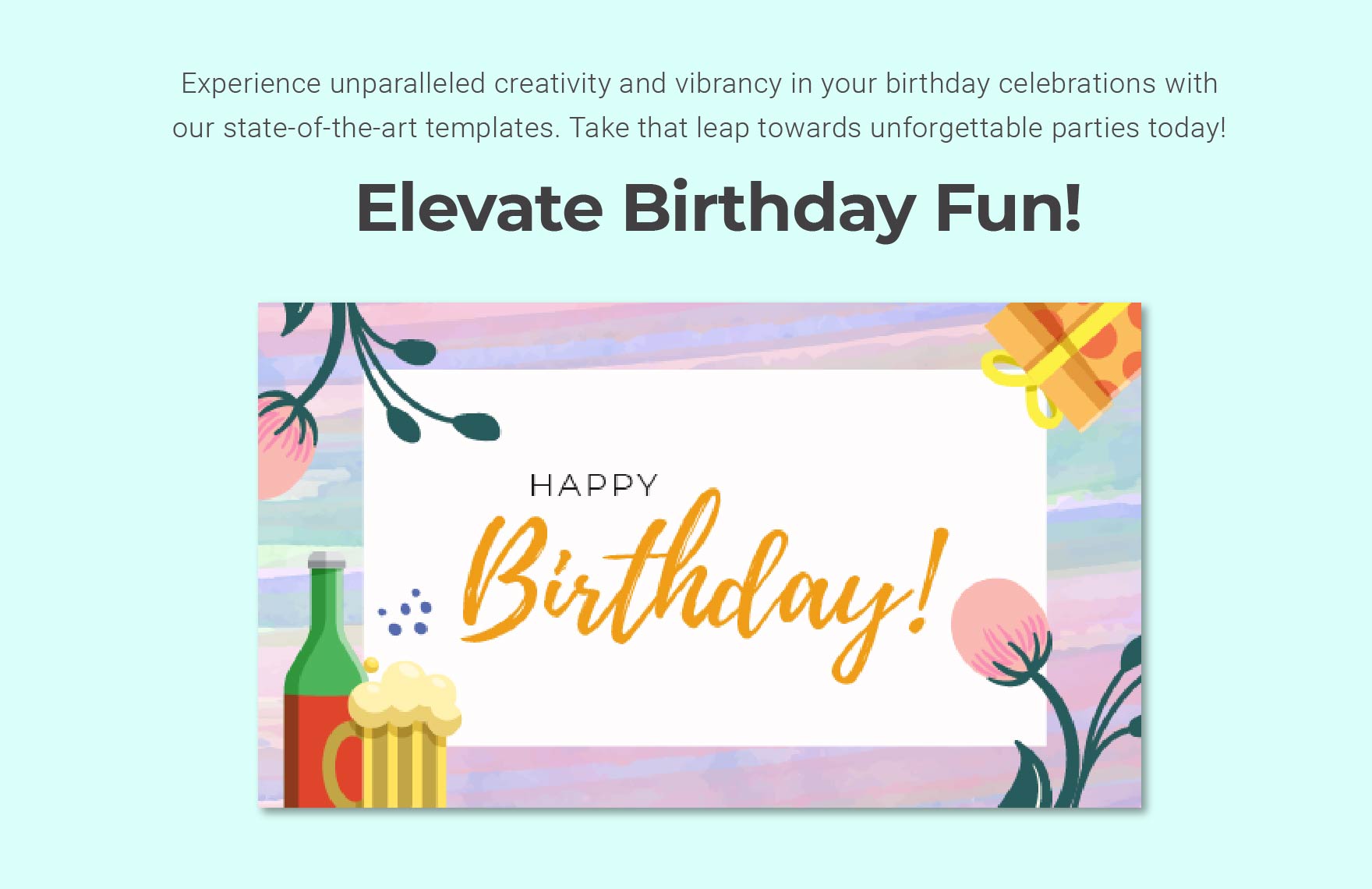 Free Colorful Happy Birthday Template - Download in Word | Template.net