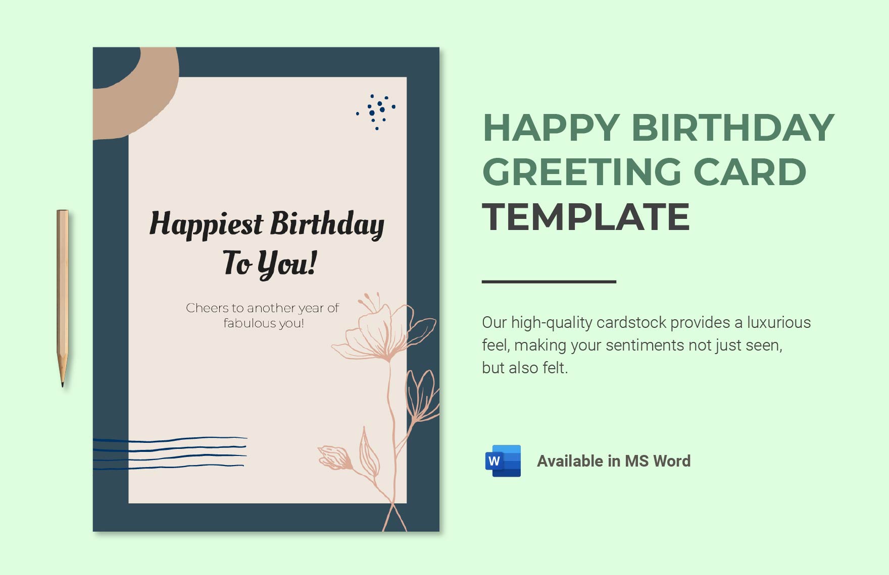 Happy Birthday Greeting Card Template - Download in Word | Template.net