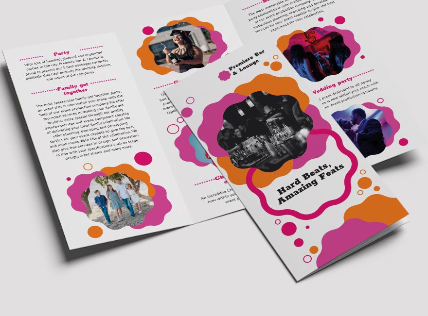 Party Tri-Fold Brochure Template