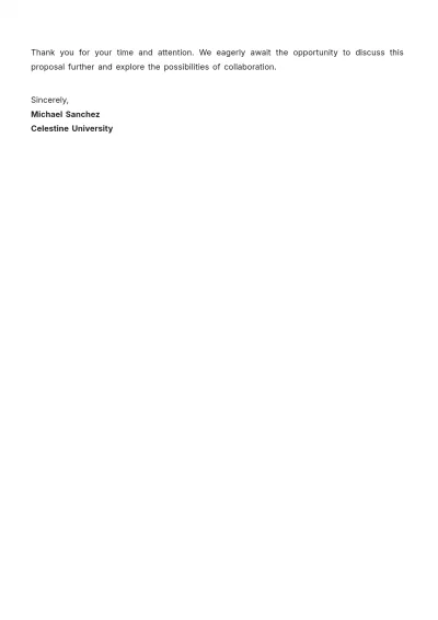 Free Community Project Proposal Letter  Template to Edit Online