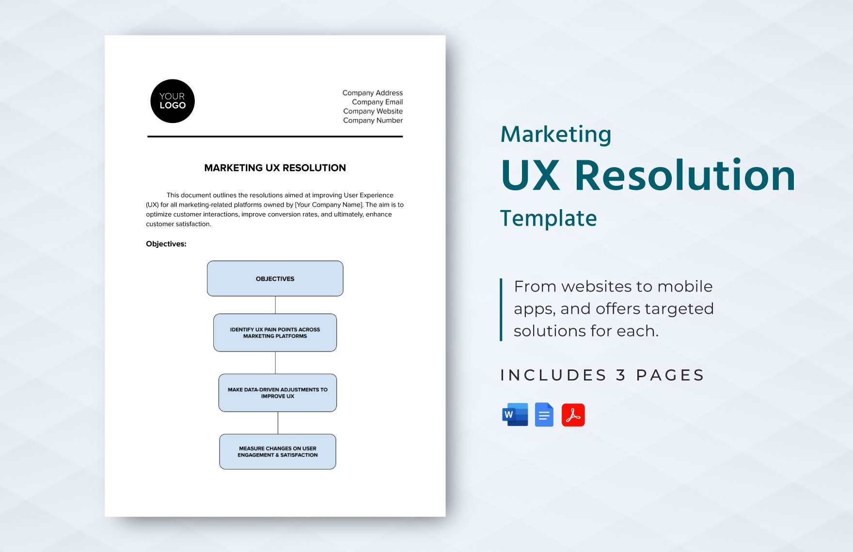 Marketing UX Resolution Template