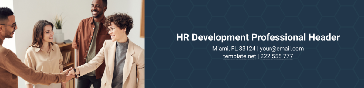 HR Development Professional Header Template