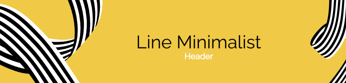 Line Minimalist Header Template