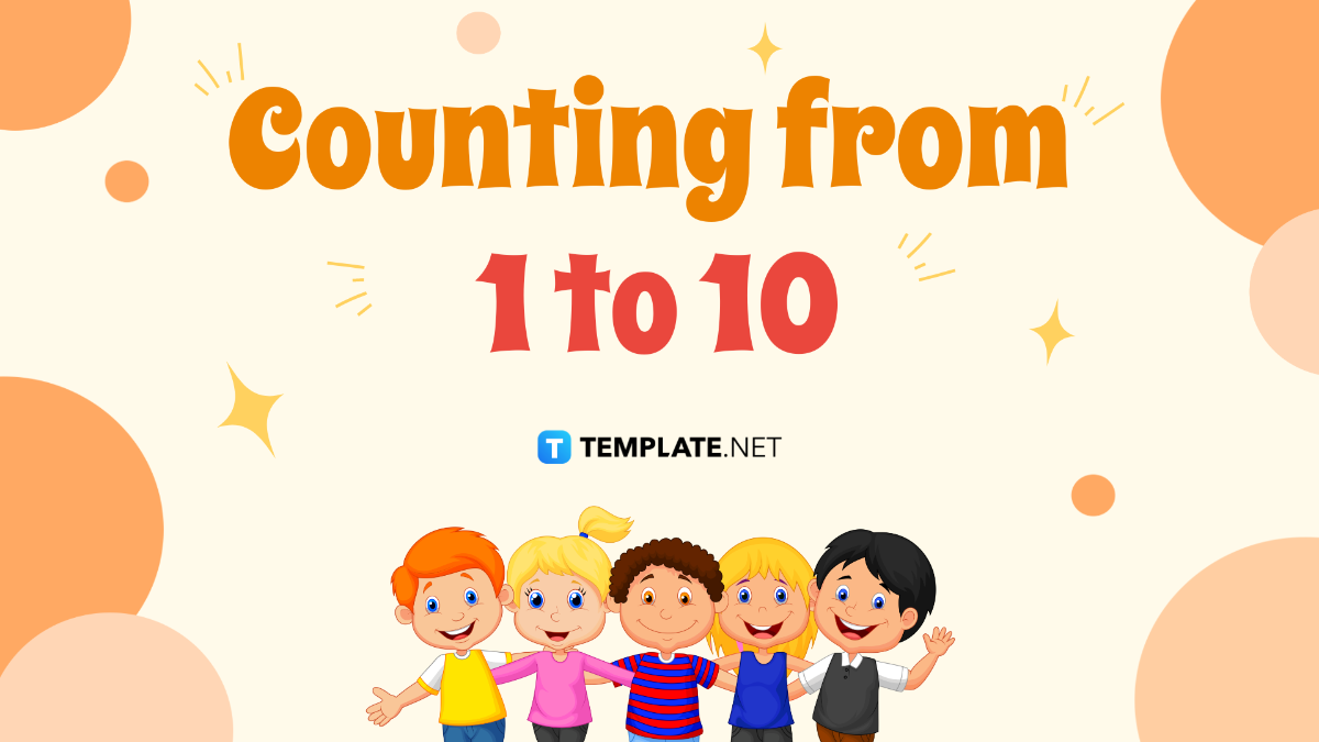 Free Counting from 1 to 10  Template