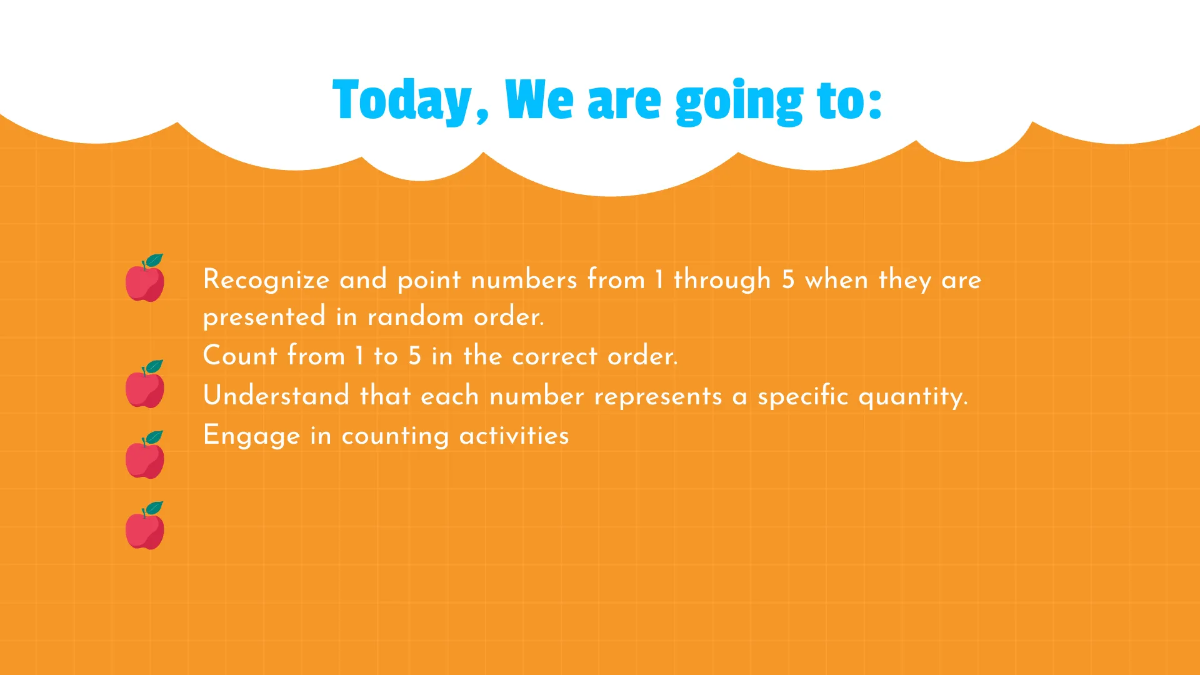 Free Counting with Rhymes and Songs Template to Edit Online