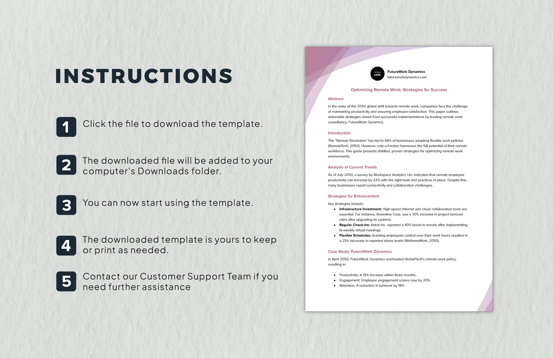One Page White Paper Template