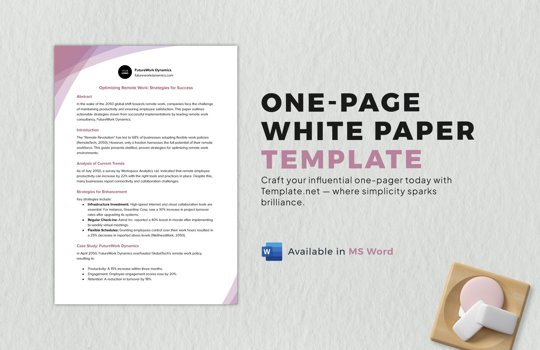 One Page White Paper Template