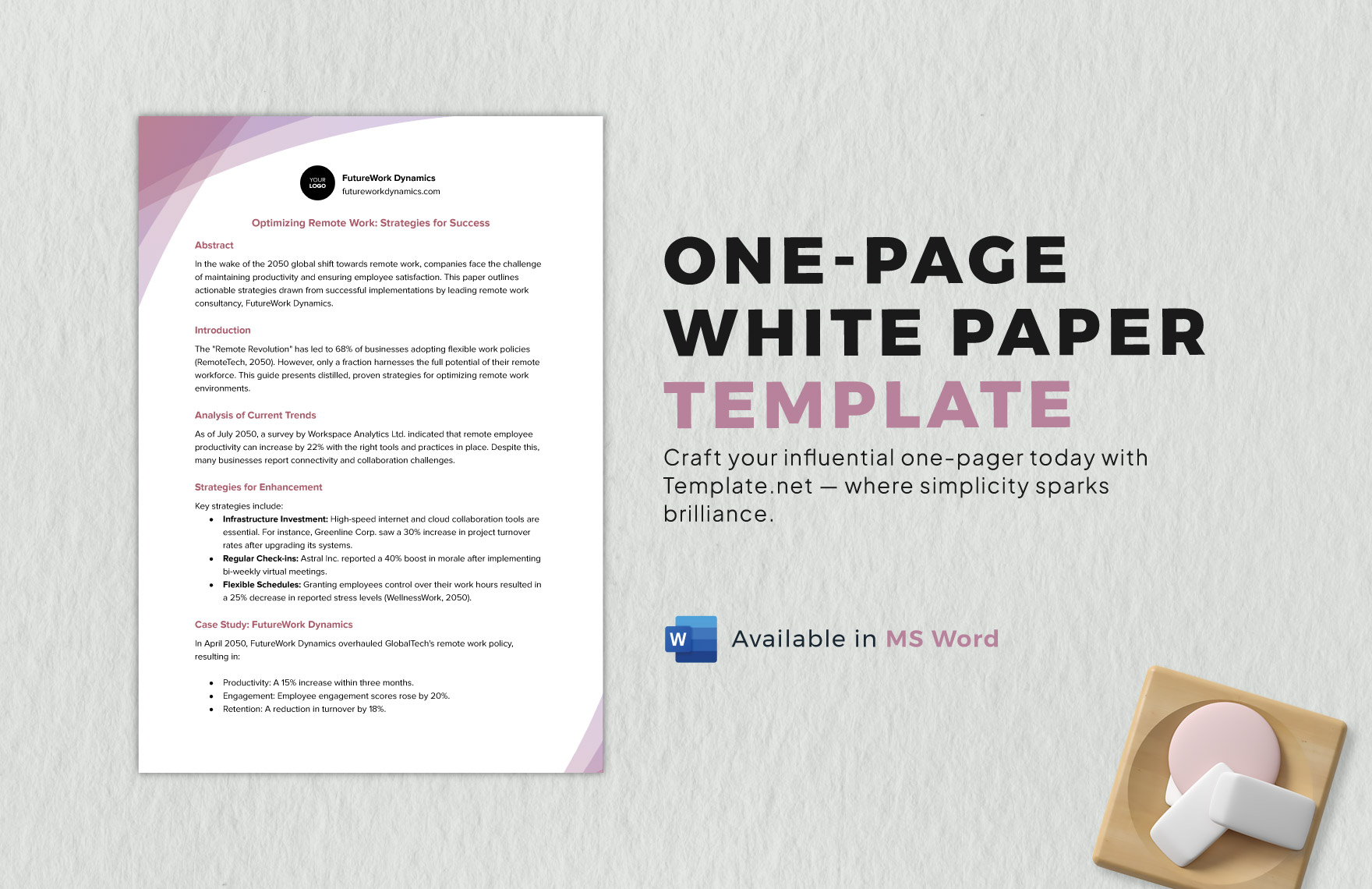 One Page White Paper Template in Word - Download | Template.net