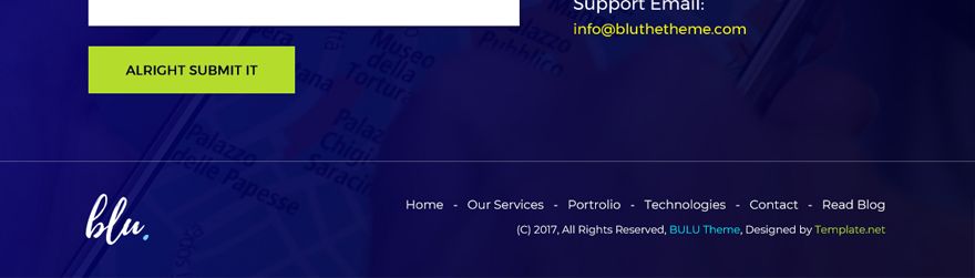 Blu Agency PSD Website Template