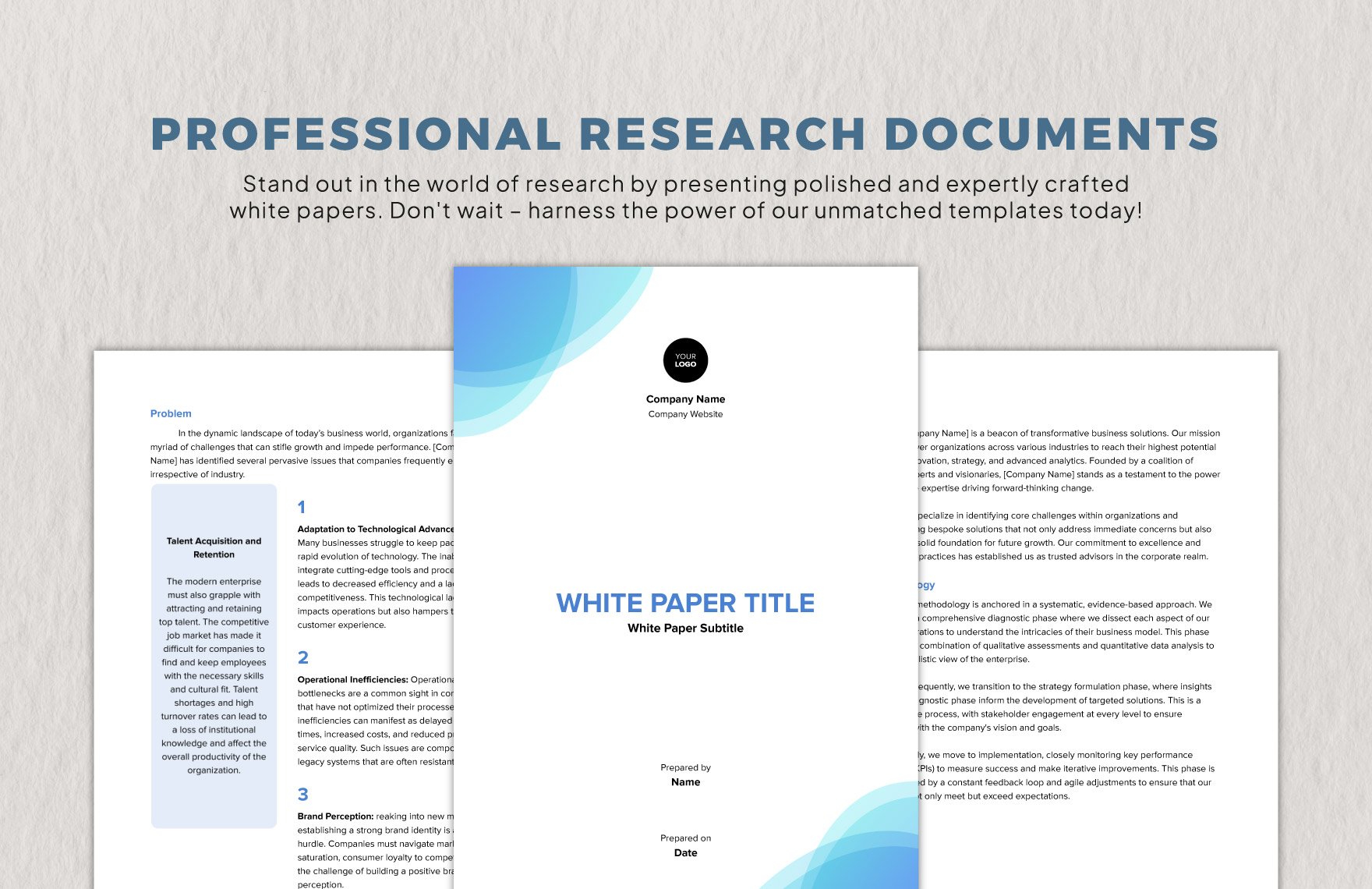 Editable White Paper Template