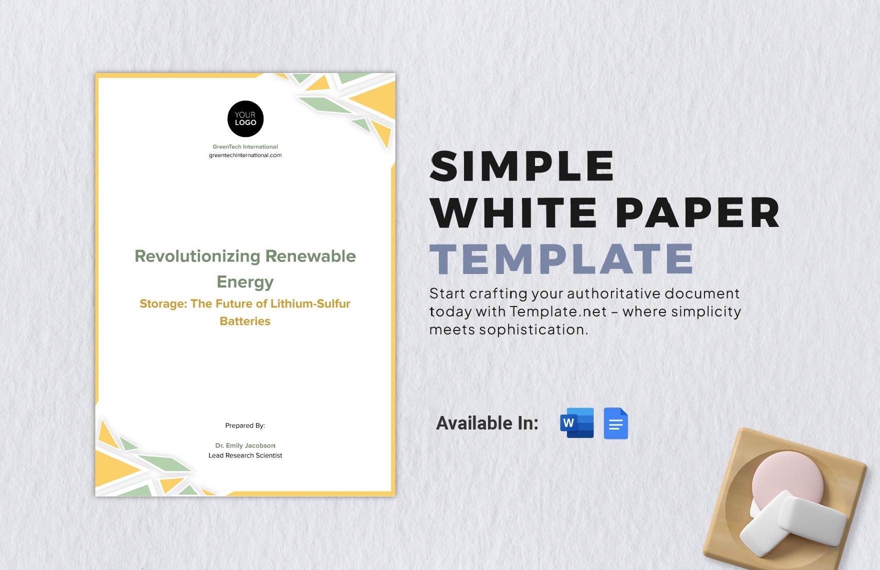 Simple White Paper Template