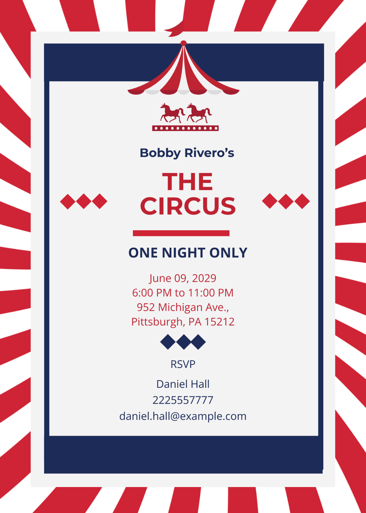 Circus Invitation