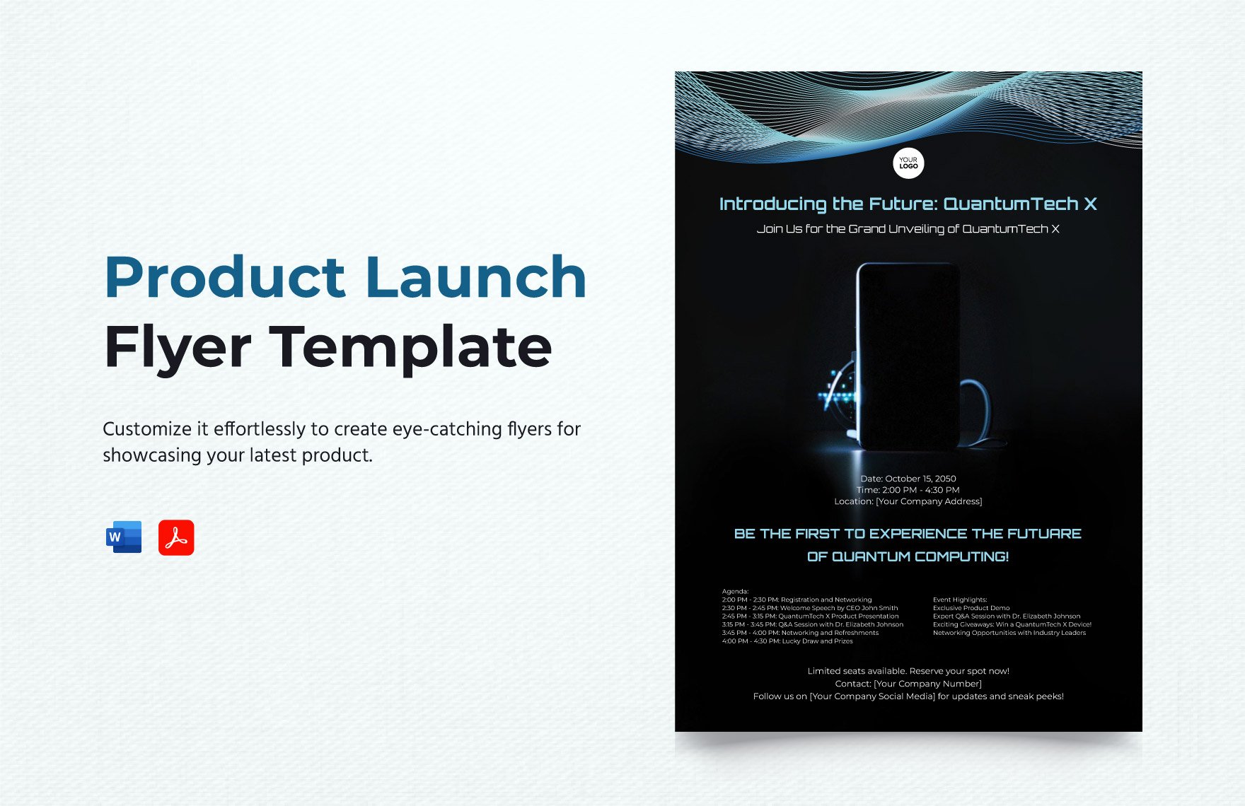 Product Launch Flyer Template