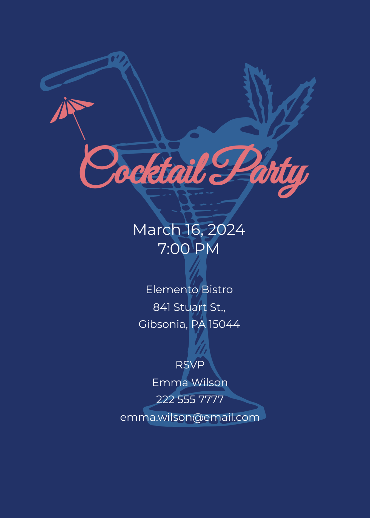 Cocktail Party Invitation