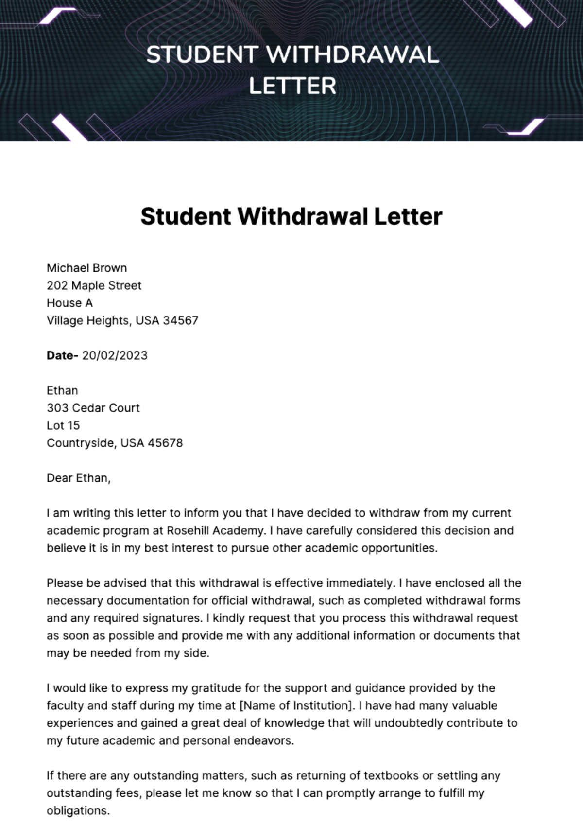Reference Letter Sle From Employer To University Student Infoupdate