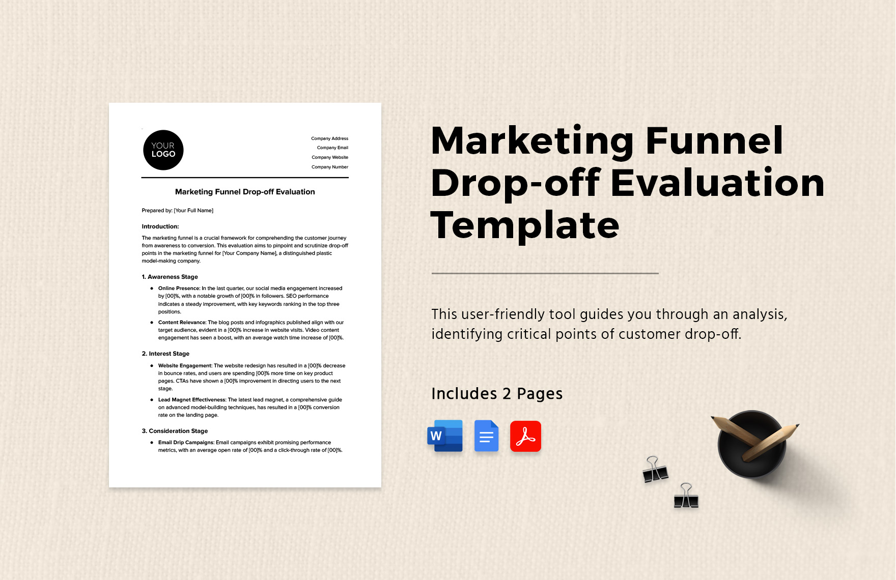 Free Editable Funnel Templates In Word To Download