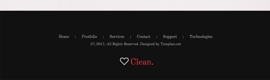 Free Clean PSD Website Template