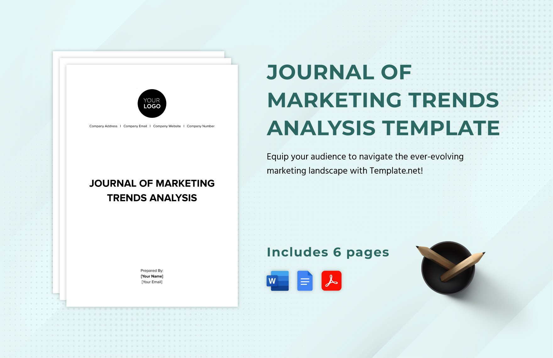 Journal of Marketing Trends Analysis Template in Word, Google Docs, PDF