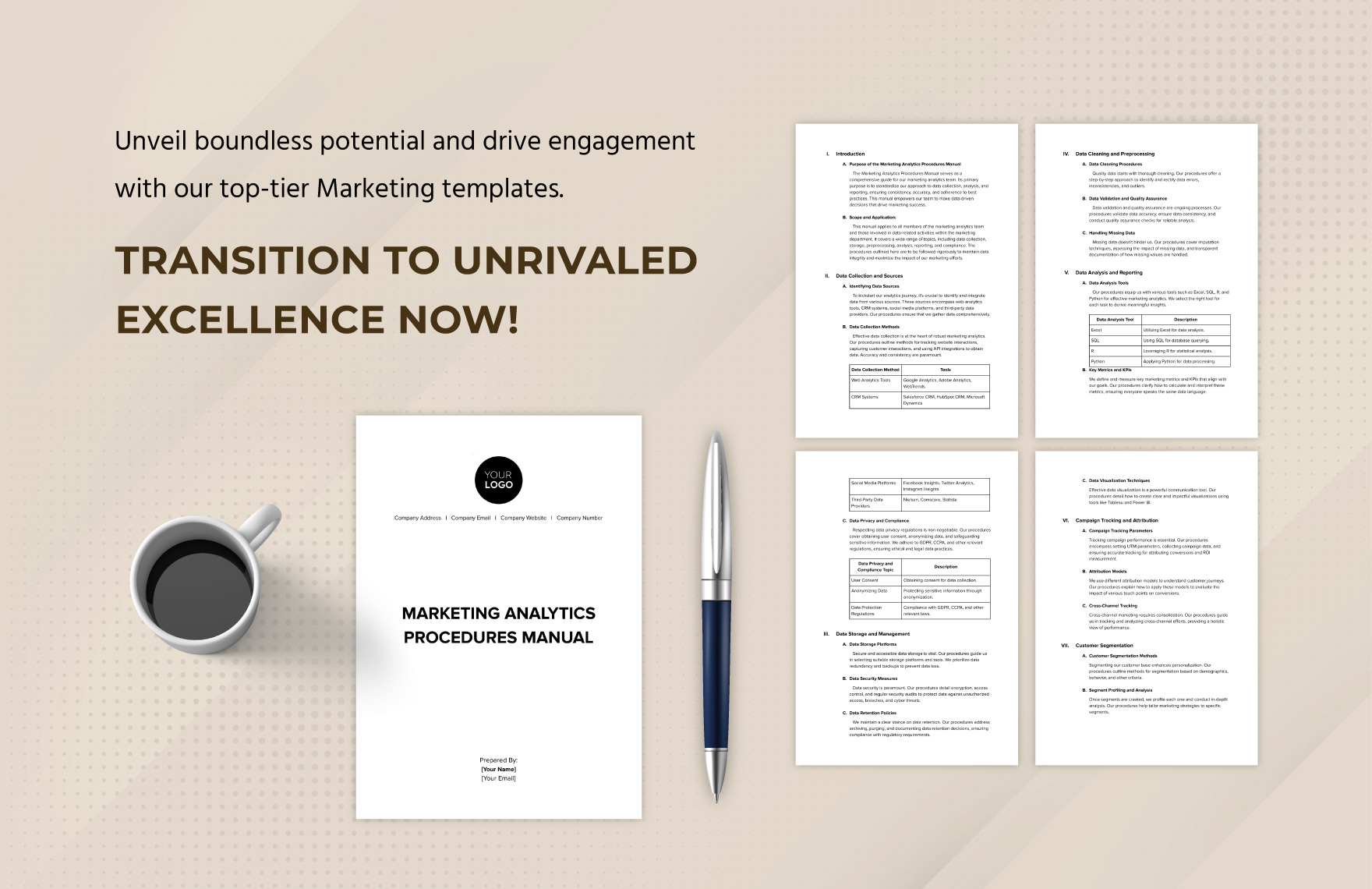 Marketing Analytics Procedures Manual Template