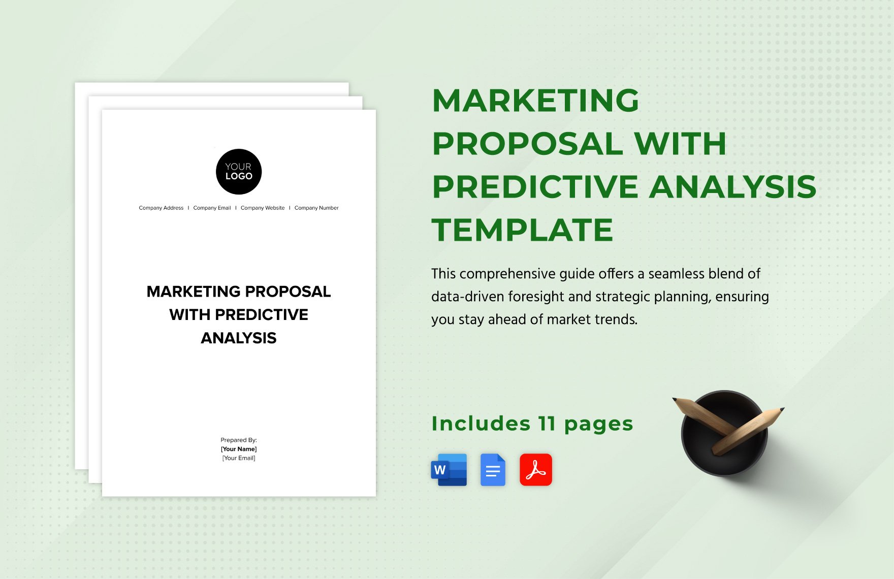 Marketing Proposal with Predictive Analysis Template