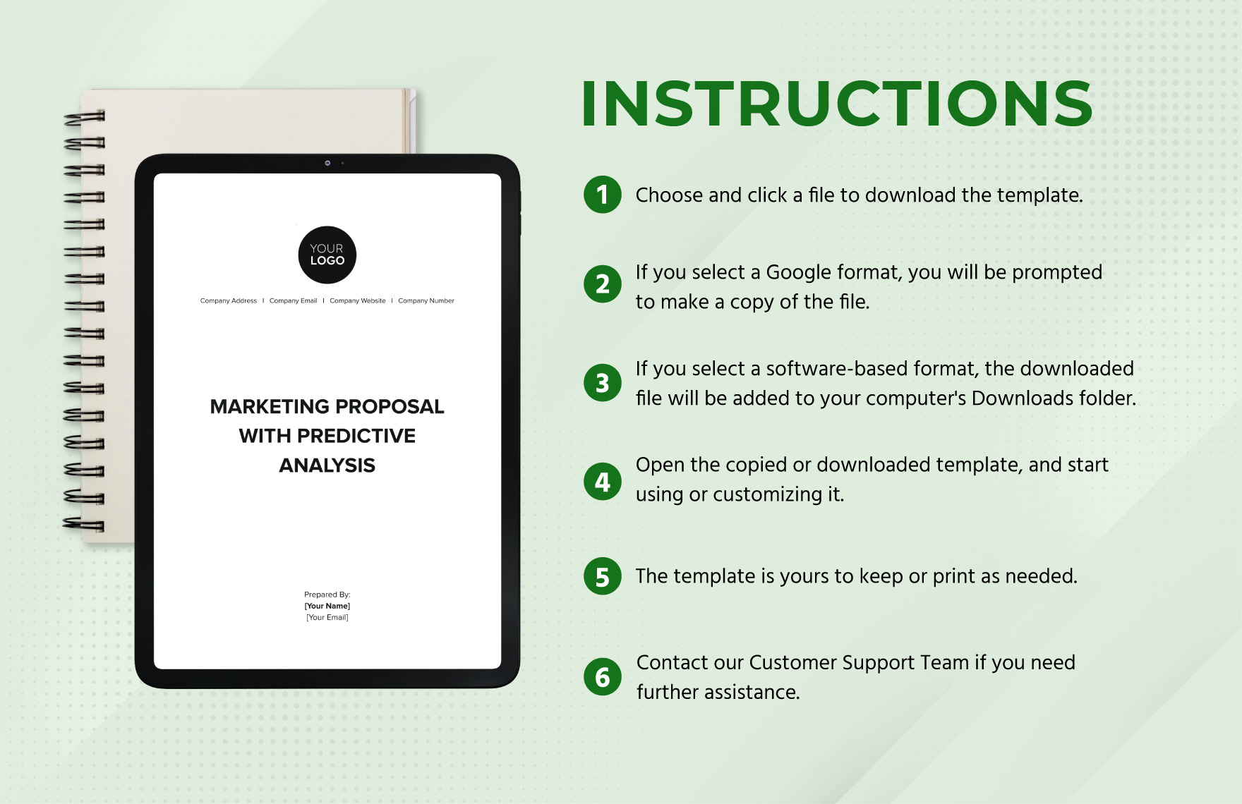Marketing Proposal with Predictive Analysis Template