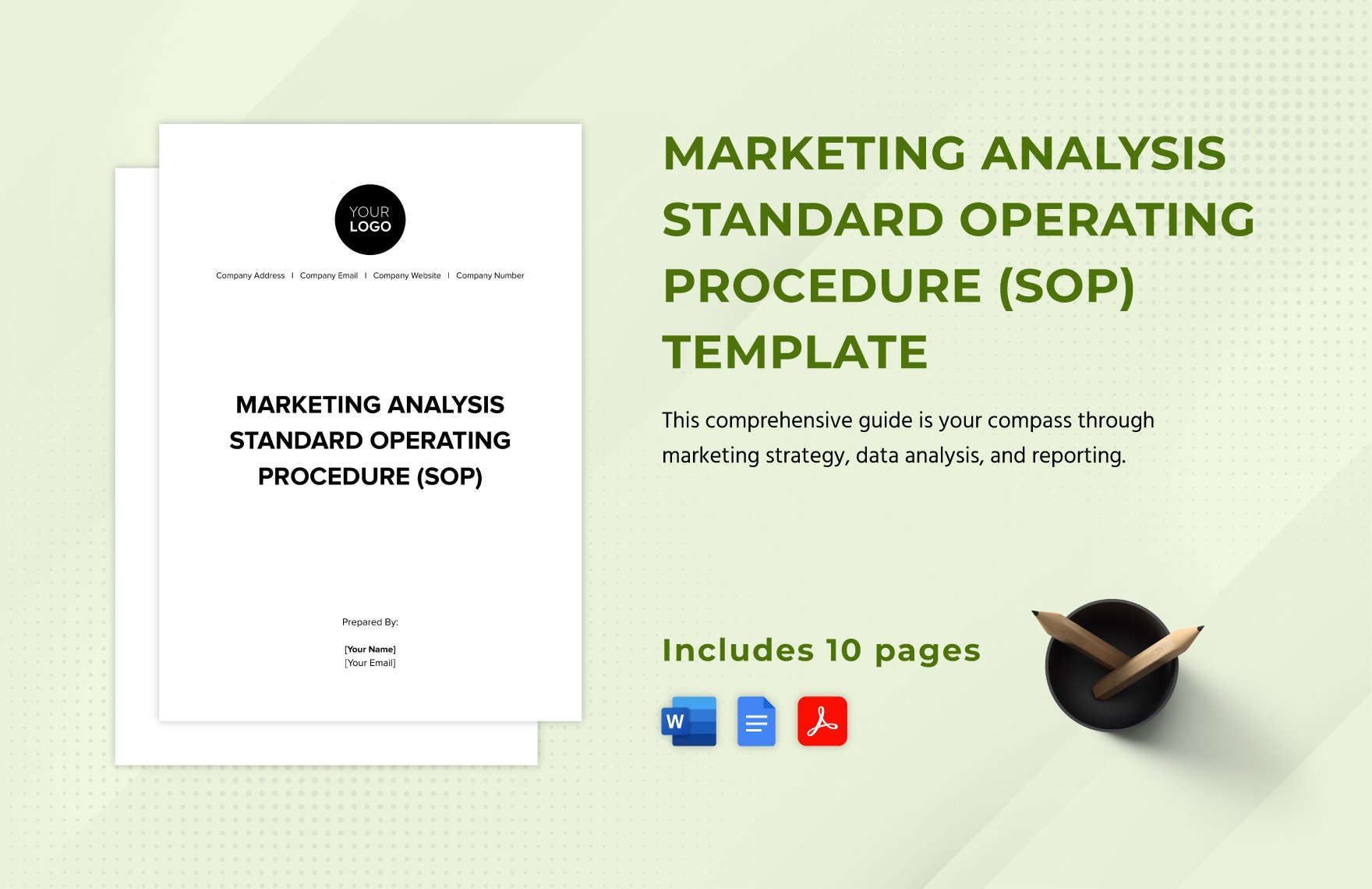 Marketing Analysis Standard Operating Procedure (SOP) Template