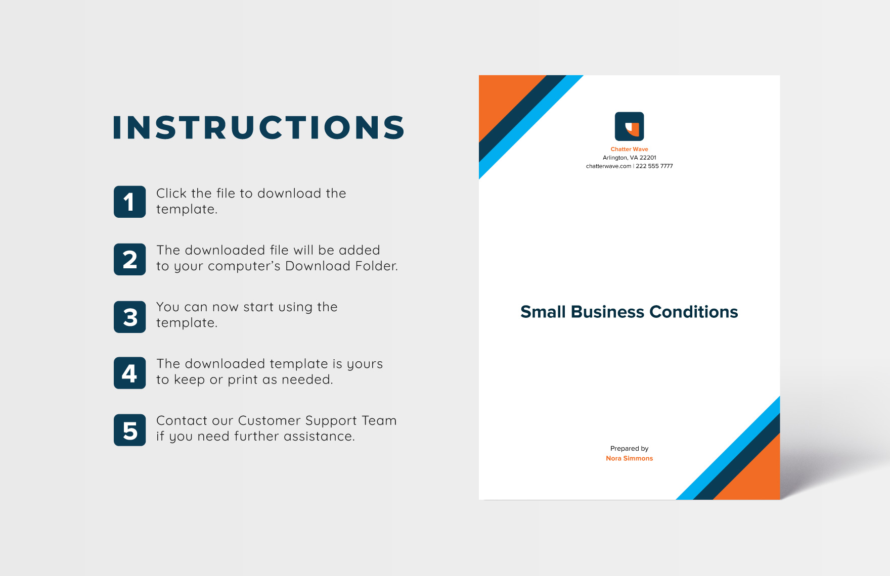 Small Business Conditions Template