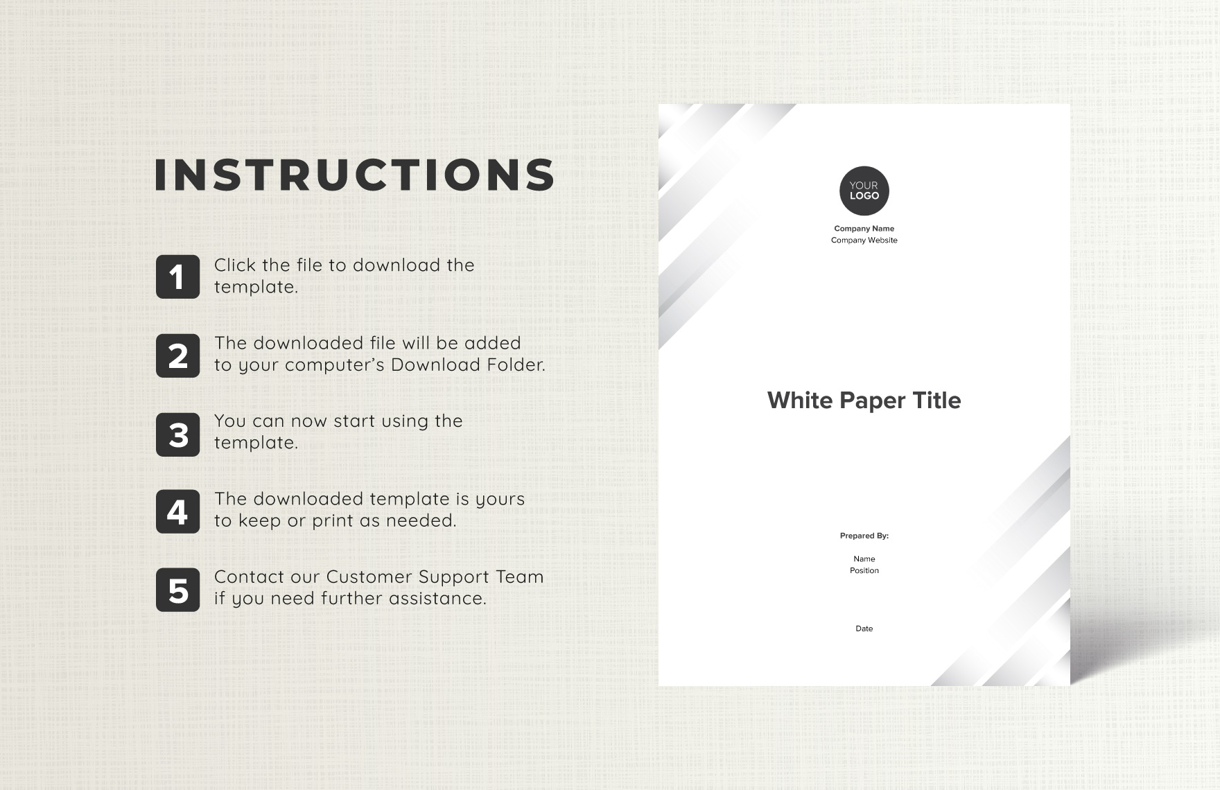 Free Blank White Paper Template - Download in Word | Template.net