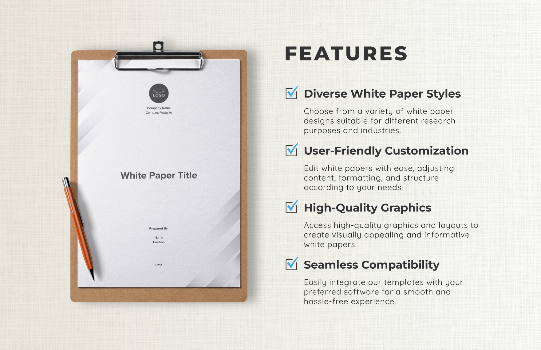 Free Blank White Paper Template - Download in Word | Template.net